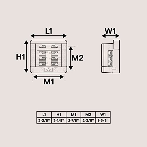 12-Way Modular Ground Terminal Block [Expand With Up To 12 Fuses] [Protective Cover] [Copper Bus Bar] Distribution Block for Truck Boat Automotive