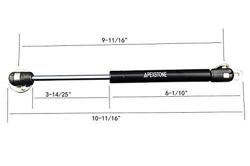 Apexstone 45N/10lb 10 inch Gas Struts, Gas Springs, Gas Strut, Lift Support, Gas Shocks, Lid Stay, Lid Support, Set of 4