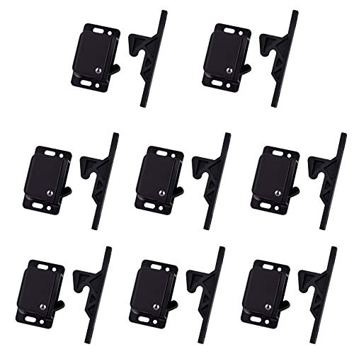 8 Pack Cabinet Door Latch/RV Drawer Latches, 8 Pull Force Latch, Holder for Home/RV Cabinet with Mounting Screws, Perfect for RV, Camper, Motorhome, Trailor, OEM Replacement